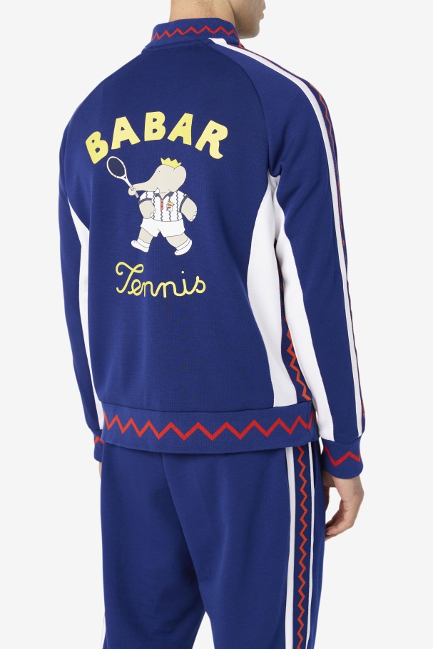 Fila UK X RB Babar Iggy Jacket Fila UK Beacon Blue/White