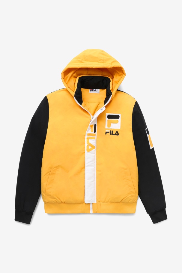 Yellow/Black/White P1 Fila UK Tech Jacket Fila UK