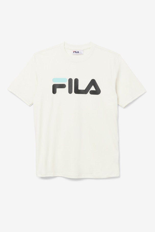 Turtledove/Black/Blue Men\'s Eagle Tee Fila UK