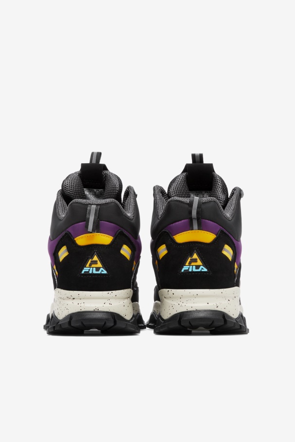 Fila UK Men\'s Ray Tracer Tr 2 Mid Black/Purple/Pelican