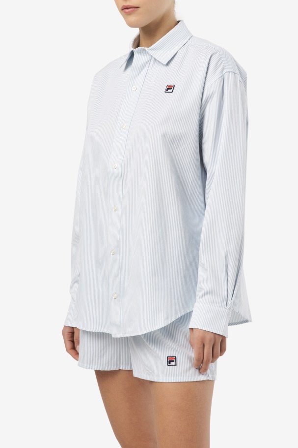 Ariella Dress Shirt Blue/White Fila UK