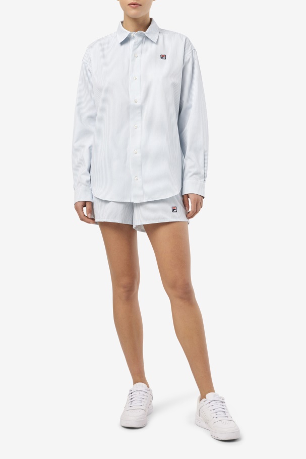 Ariella Dress Shirt Blue/White Fila UK