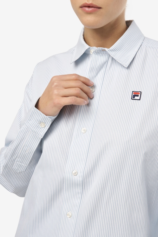 Ariella Dress Shirt Blue/White Fila UK
