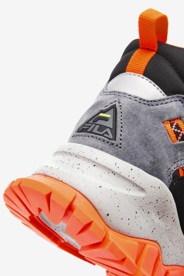 Men\'s Ray Tracer TR 2 Mid Fila UK Castlerock/Black/Orange