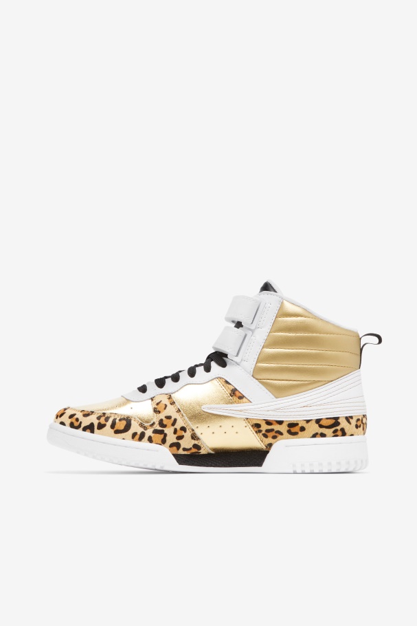Fila UK Metallic Gold/White/Black Women\'s F-14 Metallic