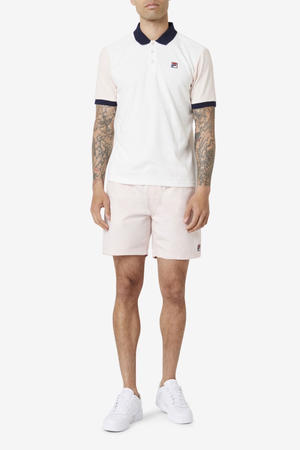 Gramme Polo Fila UK Marshmallow/Pink/Navy