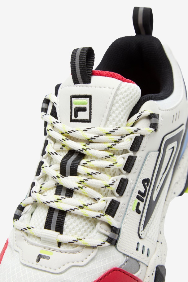 White/Black/Blue Fila UK Big Kids\' Oakmont Tr