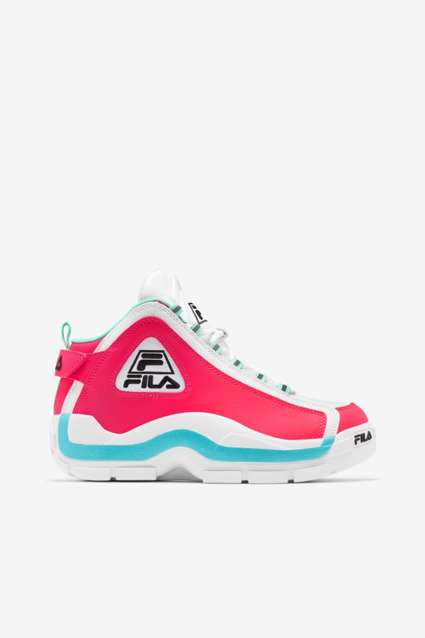 Women's Grant Hill 2 White/Diva Pink/Blue Fila UK