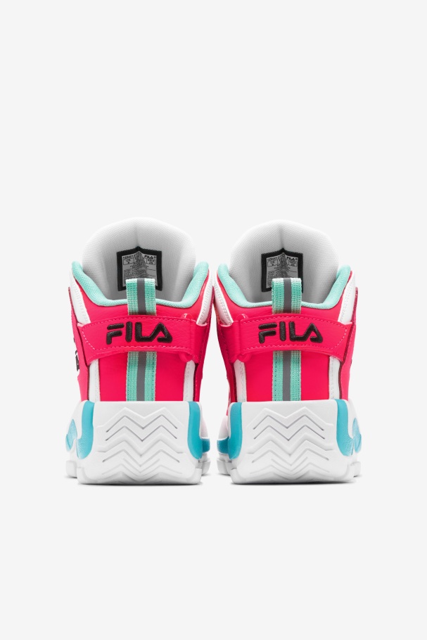 Women\'s Grant Hill 2 White/Diva Pink/Blue Fila UK