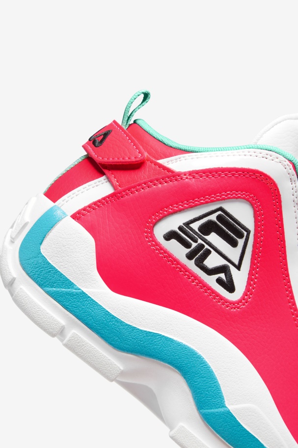 Women\'s Grant Hill 2 White/Diva Pink/Blue Fila UK