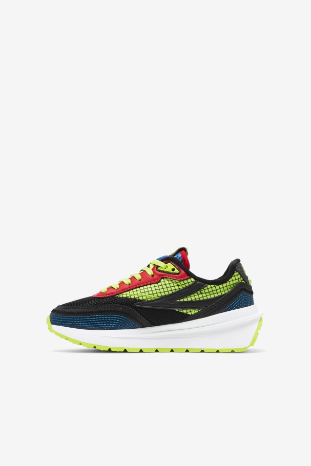 Fila UK Big Kids\' Renno Black/Blue/Red