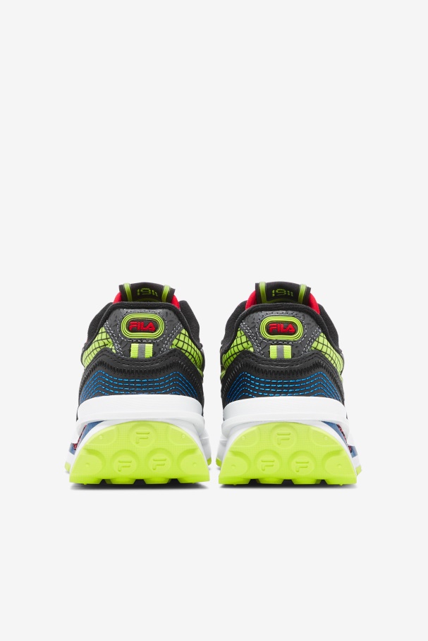 Fila UK Big Kids\' Renno Black/Blue/Red