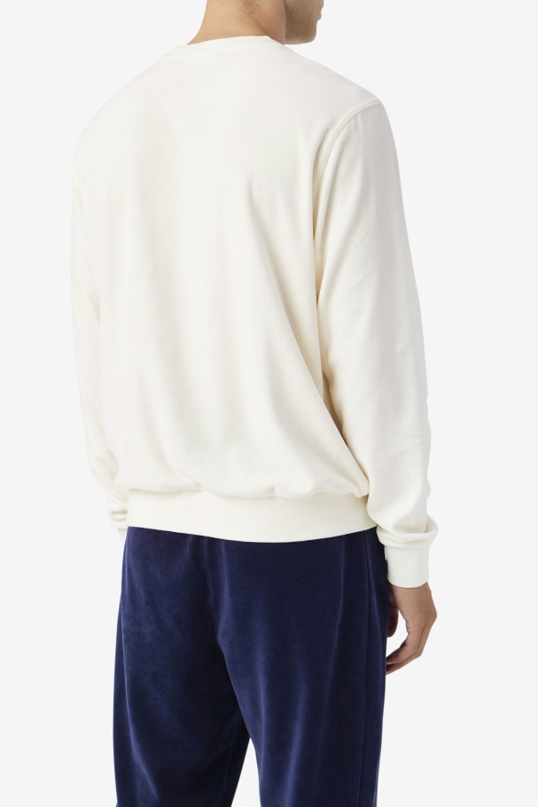 Earl Velour Crew Egret Fila UK
