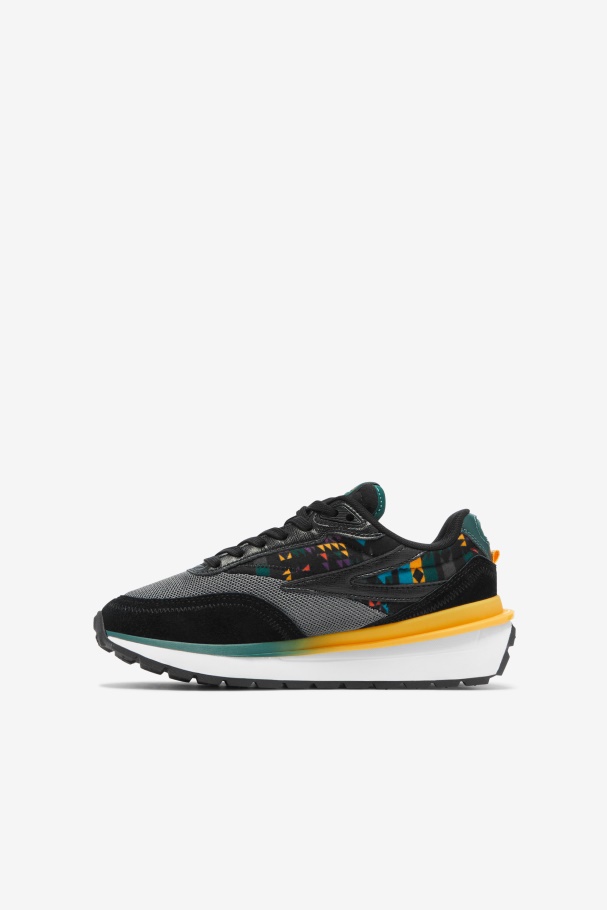 Big Kids\' Renno Fila UK Black/June Bug/Saffron