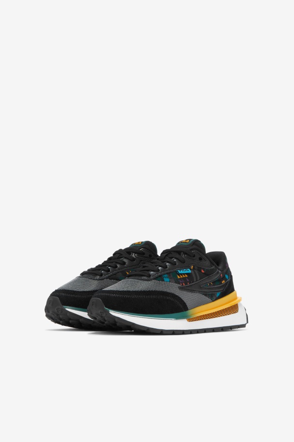 Big Kids\' Renno Fila UK Black/June Bug/Saffron