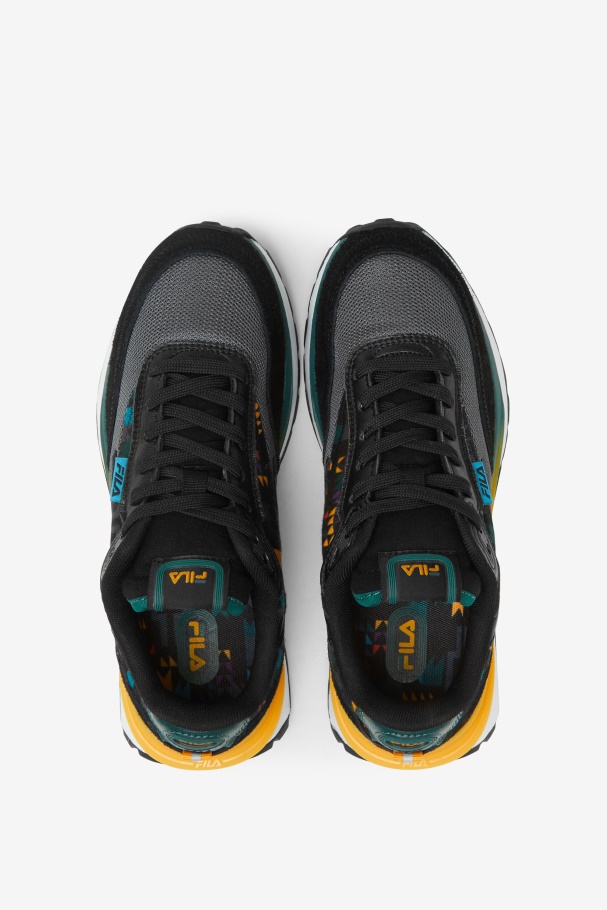 Big Kids\' Renno Fila UK Black/June Bug/Saffron