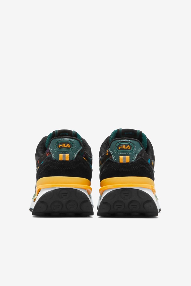 Big Kids\' Renno Fila UK Black/June Bug/Saffron