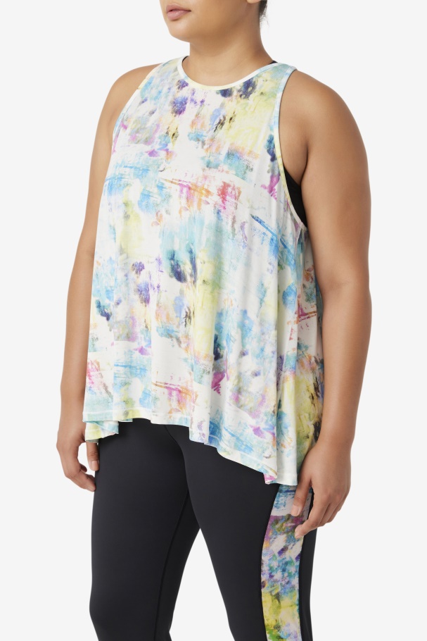 Fila UK Tie Dye Fi-Lux Open Back Tank Top