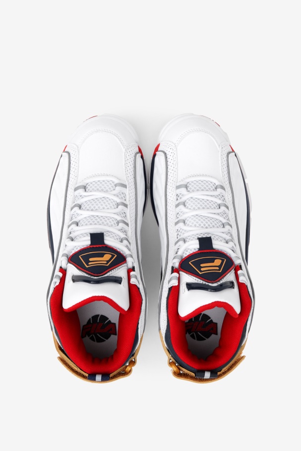 Fila UK Big Kids\' Grant Hill 2 Game Break White/Blues/Red