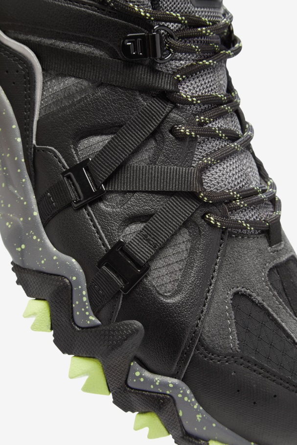 Fila UK Castlerock/Black/Sunny Lime Men\'s Excursion