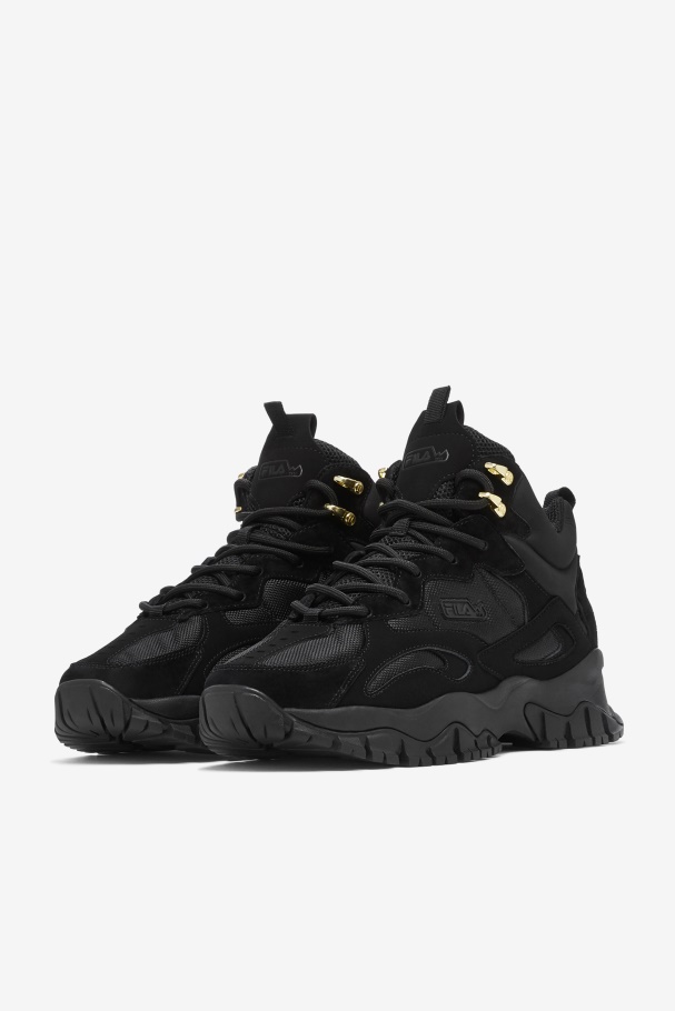 Black Men\'s Ray Tracer TR 2 Mid Fila UK