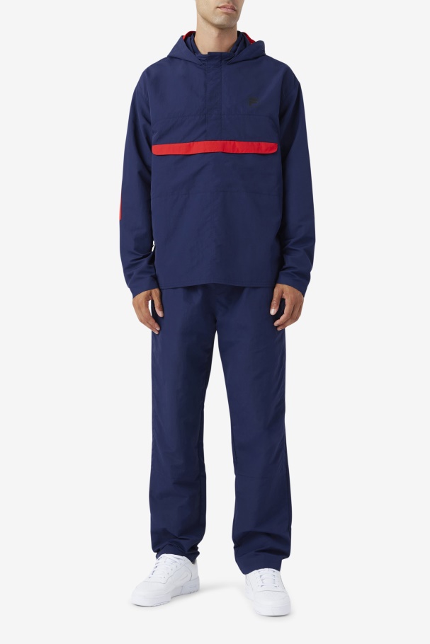 Navy Fila UK Bevans Park Woven Jogger