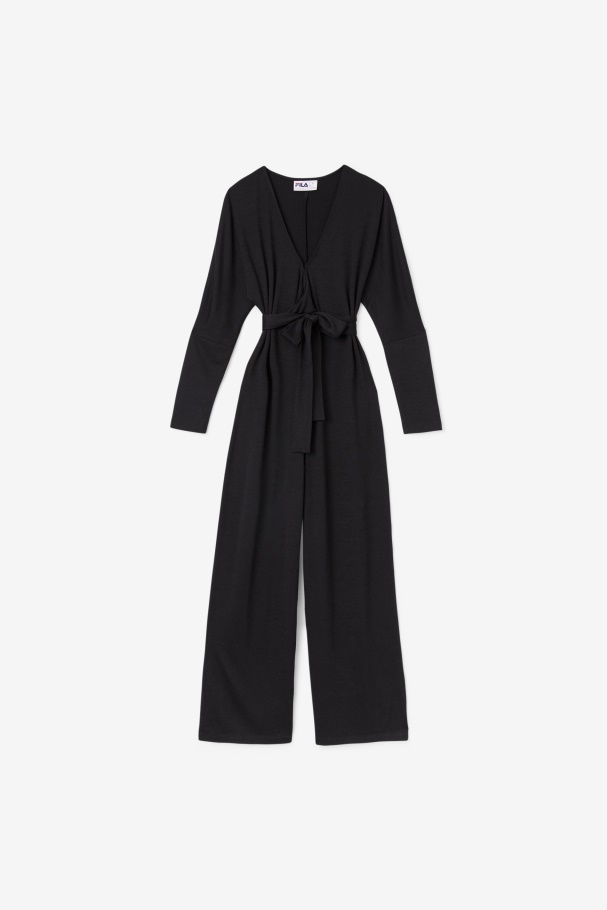 Black Everleigh Jumpsuit Fila UK