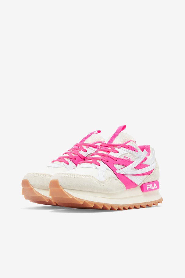 Fila UK Women\'s Sandenal Orbit White/Pink/White