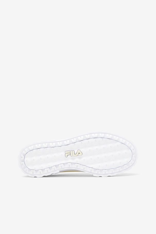Fila UK Women\'s Sandblast Low Satin Lace White/Navy/White