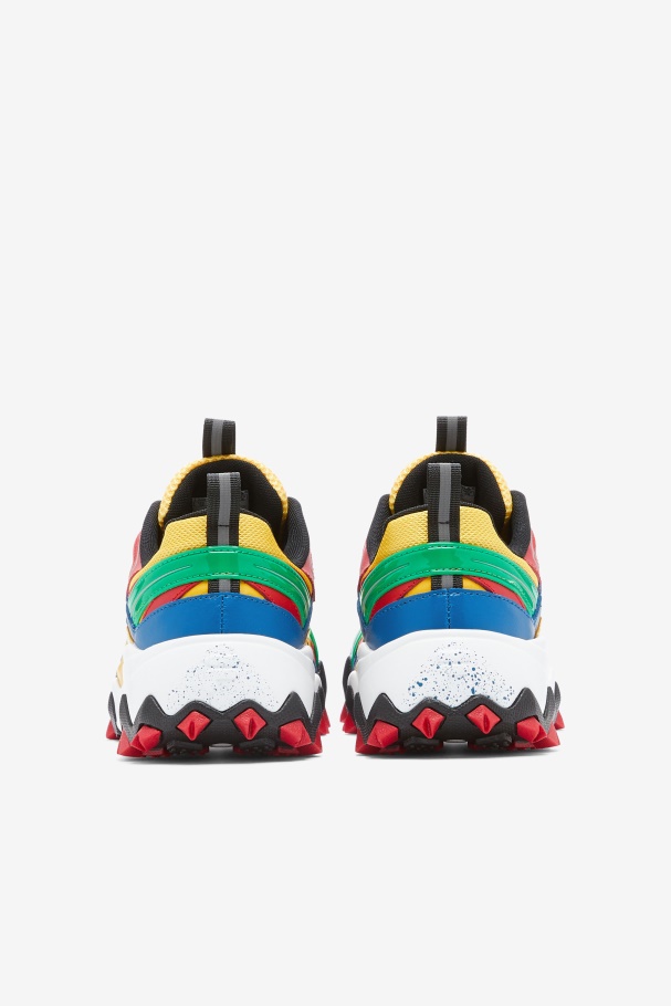 Fila UK Big Kids\' Electromont Lemon/Red/Imperial Blue