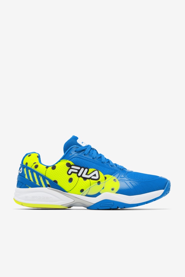 Fila UK Men's Volley Zone Blue/White/Yellow