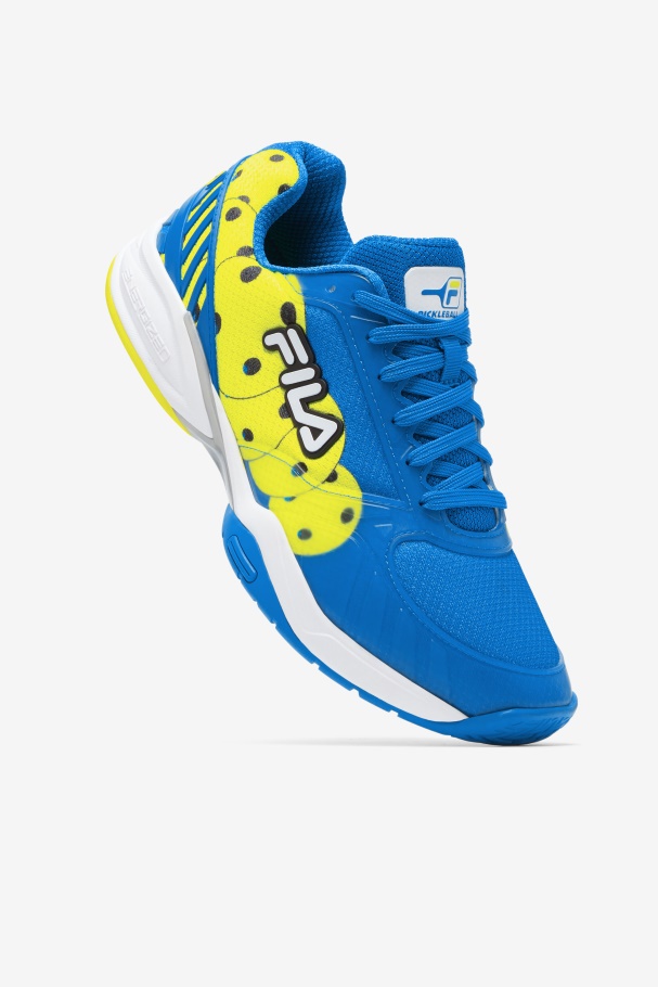 Fila UK Men\'s Volley Zone Blue/White/Yellow