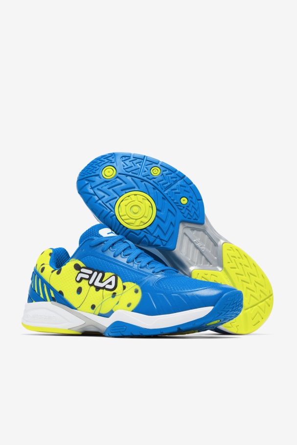 Fila UK Men\'s Volley Zone Blue/White/Yellow