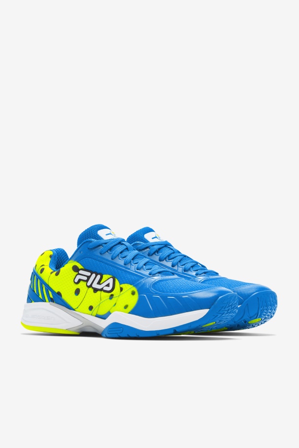 Fila UK Men\'s Volley Zone Blue/White/Yellow