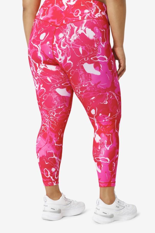 Pink Marble Fila UK Forza Sleek 7/8 Leggings