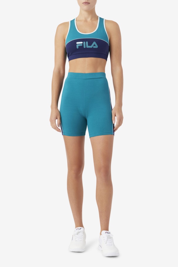 Fila UK Deep Lake/Navy/Iced Aqua Davina Bike Short
