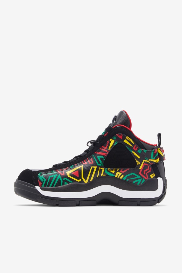 Fila UK Black/Jelly Bean/Lemon Men\'s Grant Hill 2