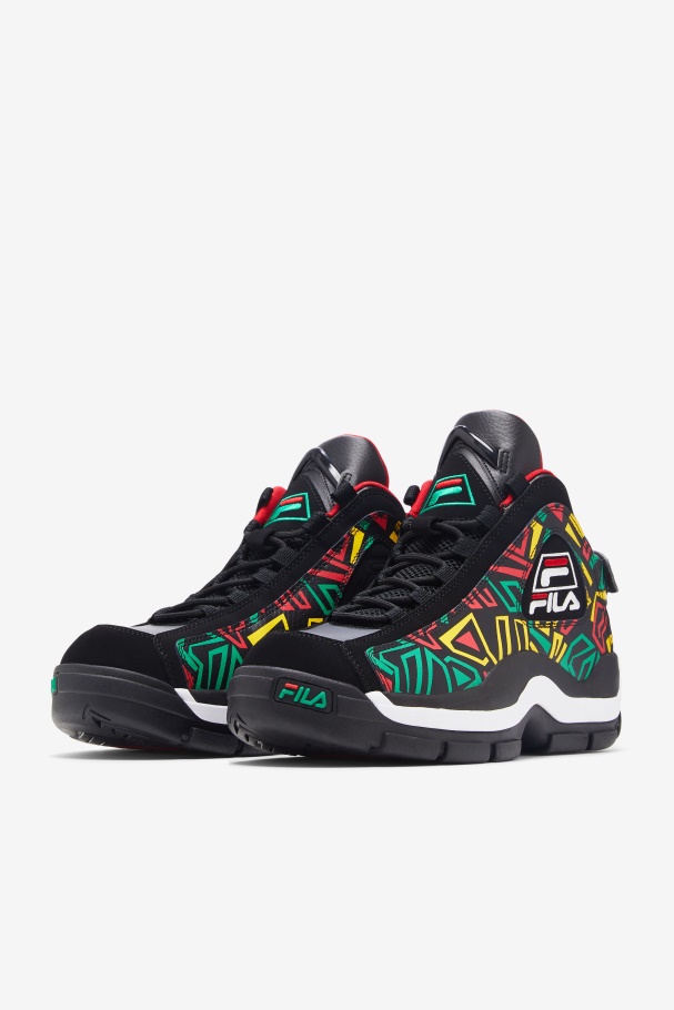 Fila UK Black/Jelly Bean/Lemon Men\'s Grant Hill 2