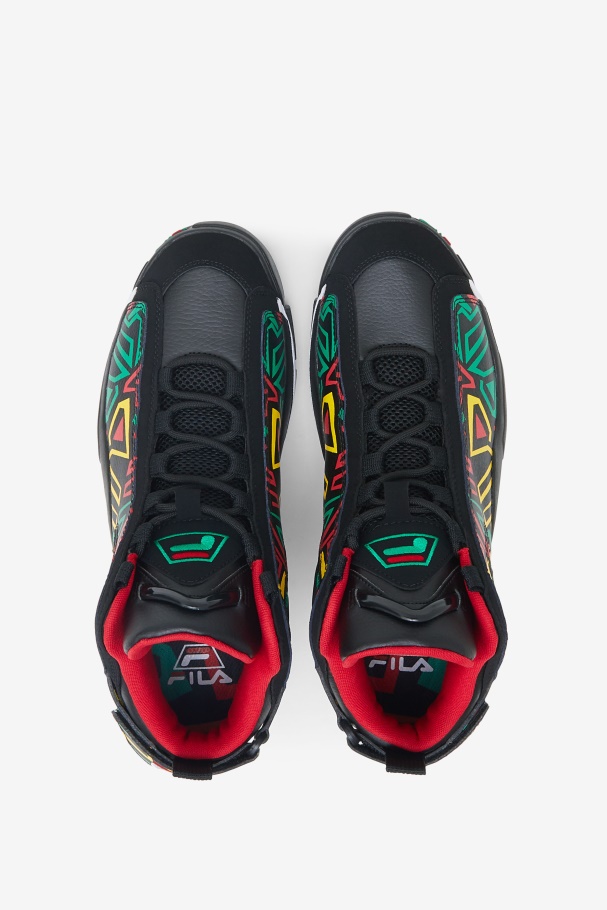 Fila UK Black/Jelly Bean/Lemon Men\'s Grant Hill 2
