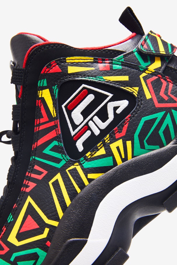Fila UK Black/Jelly Bean/Lemon Men\'s Grant Hill 2