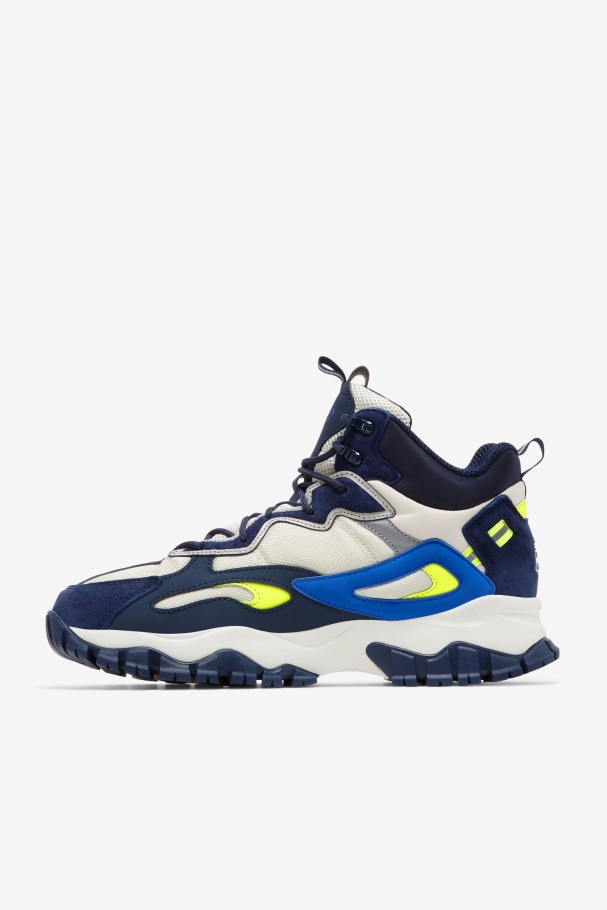 Fila UK Men\'s Ray Tracer Tr 2 Mid Pelican/Blues/Blue