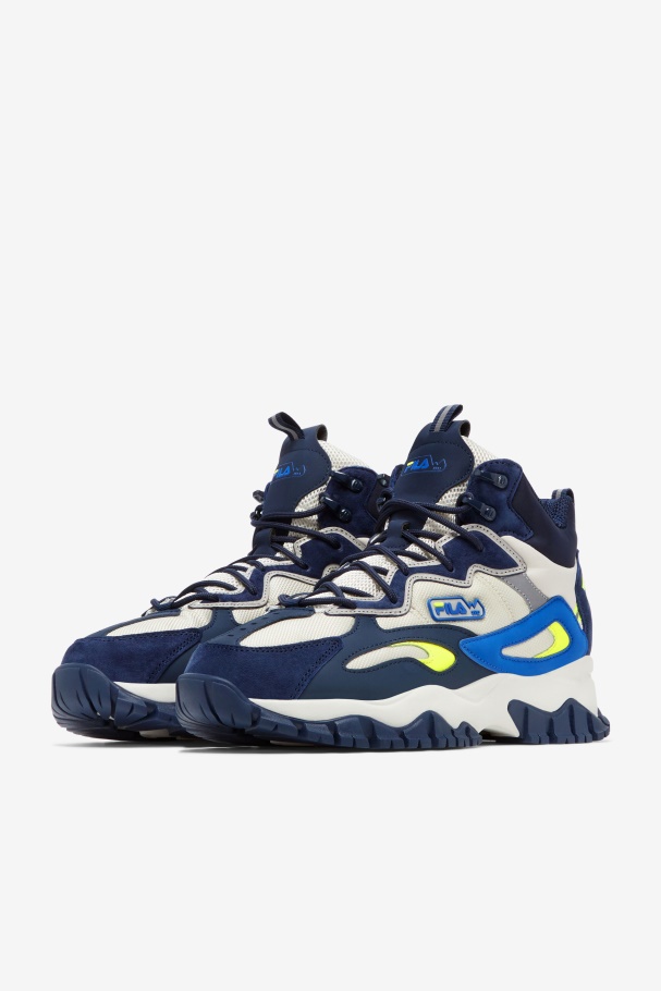 Fila UK Men\'s Ray Tracer Tr 2 Mid Pelican/Blues/Blue