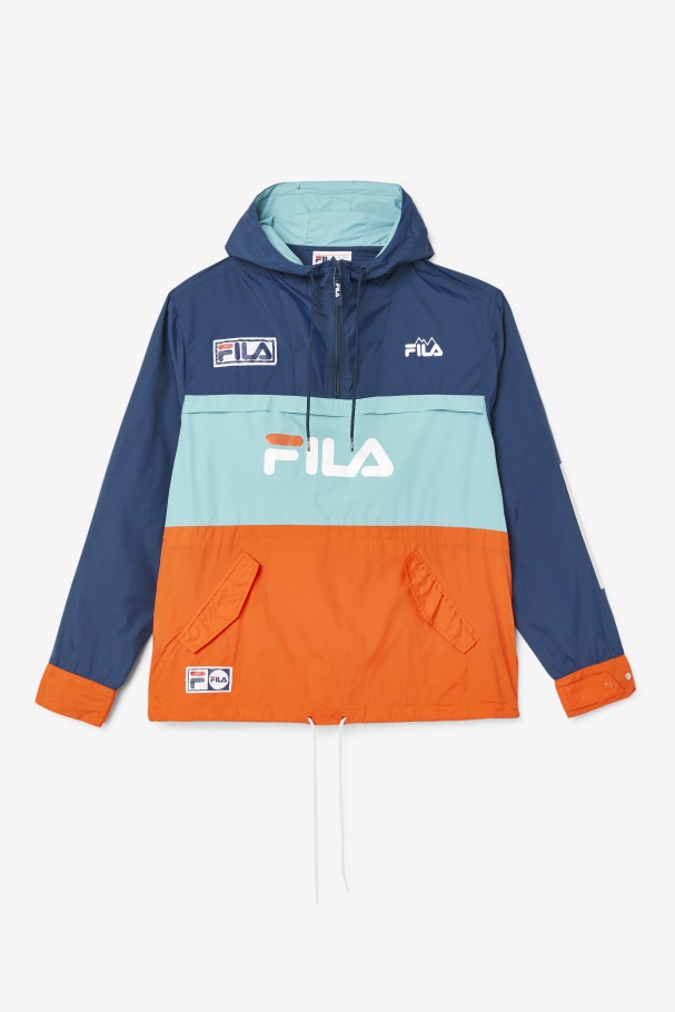 Navy/Bayou/Cherry Tomato Tharu Windjacket Fila UK