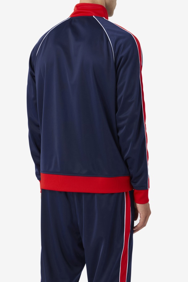 2Pac Track Jacket Navy/Red/White Fila UK