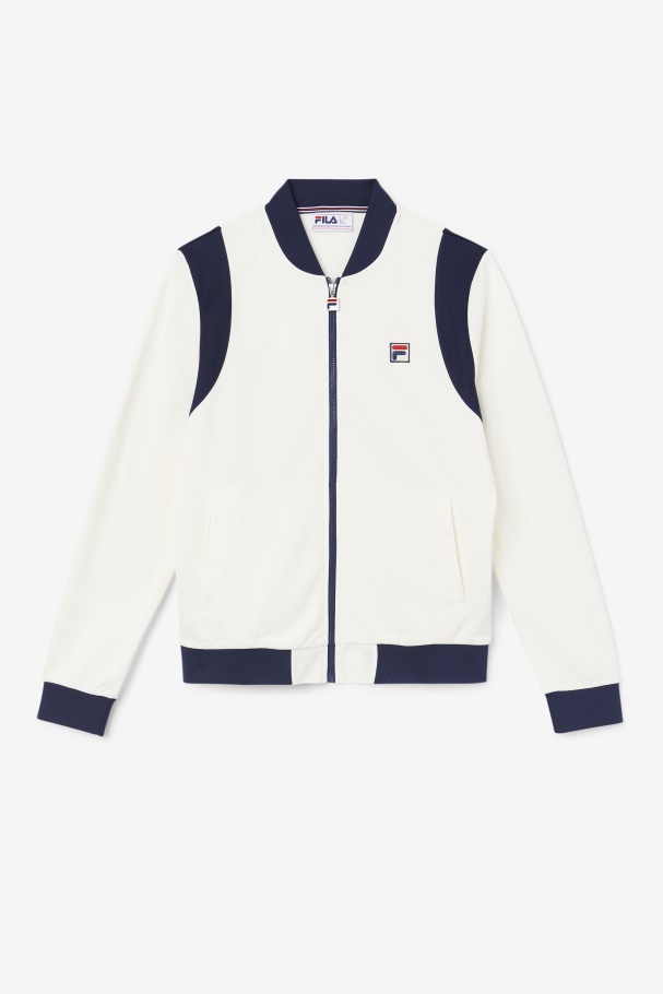Fila UK Egret/Navy Colton Bomber