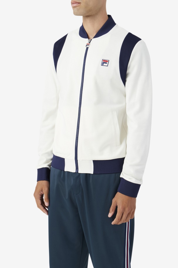 Fila UK Egret/Navy Colton Bomber