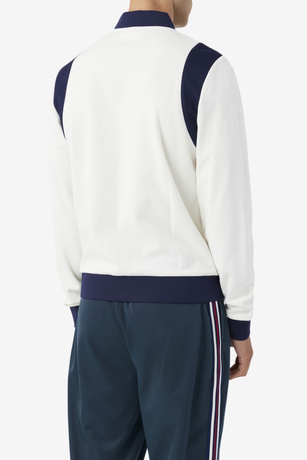 Fila UK Egret/Navy Colton Bomber