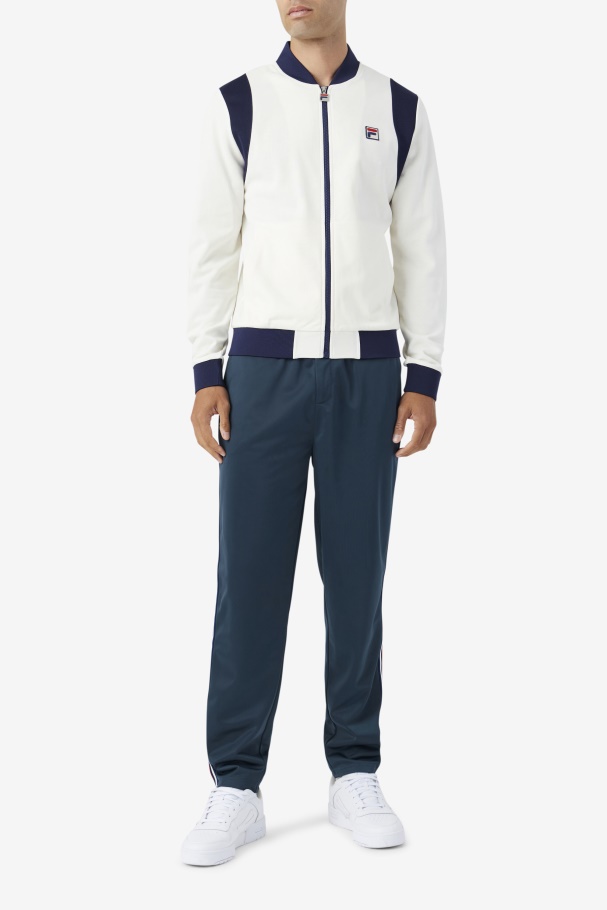 Fila UK Egret/Navy Colton Bomber