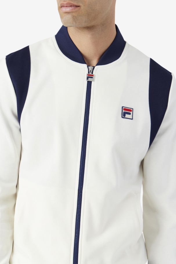 Fila UK Egret/Navy Colton Bomber