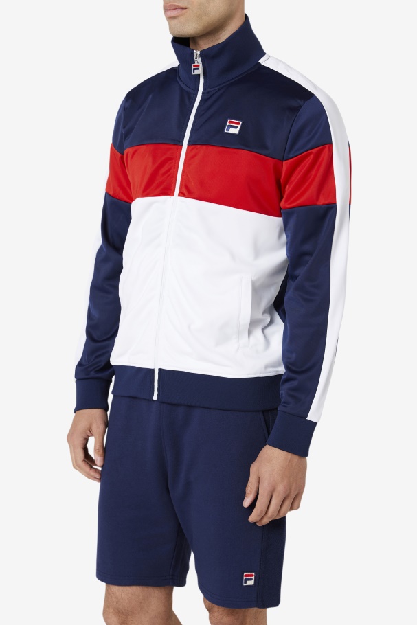 Assembly Track Jacket Navy/White/Red Fila UK